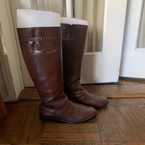 Women's Banana Republic Brown Leather Boots SZ 8